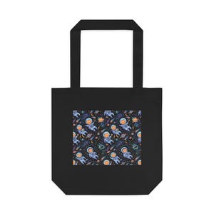 Cosmic Astronaut Cat Exploring Galaxies - Tote Bag imagen 1