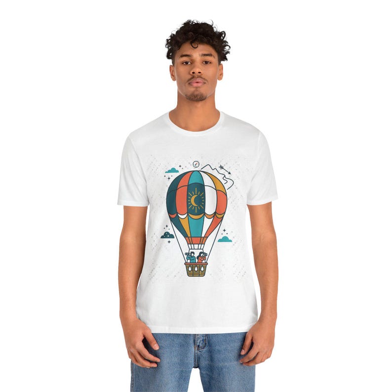 Hot Air Balloon Wanderlust - Tshirt immagine 6