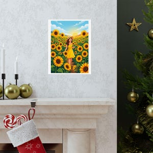 Sunflower Field Happiness - Poster imagem 7