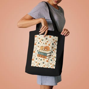My Weekend is All Booked Tote Bag, Book Lover Gift, Bookworm Canvas Bag, Reading Library Tote, Funny Book Quote Bag image 4