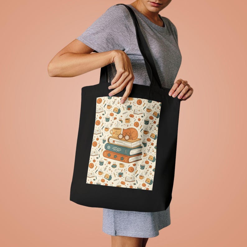 My Weekend is All Booked Tote Bag, Book Lover Gift, Bookworm Canvas Bag, Reading Library Tote, Funny Book Quote Bag image 4