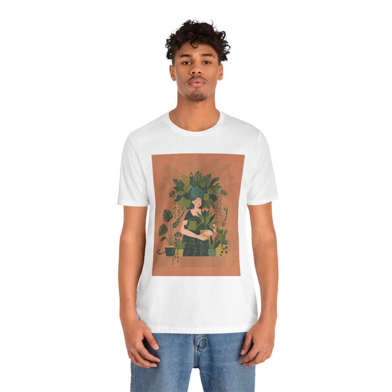 Plant Lady is the New Cat Lady T-Shirt, Funny Plant Mom Gift, Plant Lover Tee image 3
