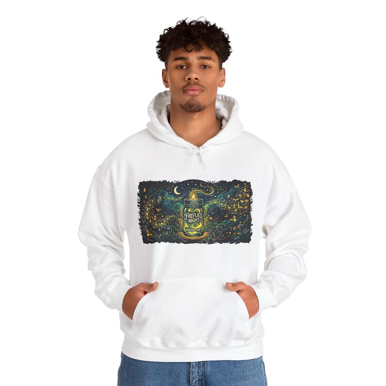 Mason Jar Fireflies Night - Hoodie immagine 7