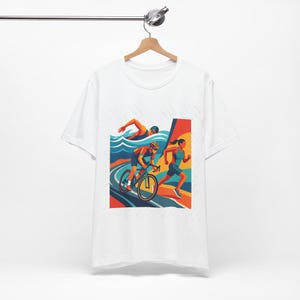 Triathlon Swim Bike Run - Tshirt imagem 3