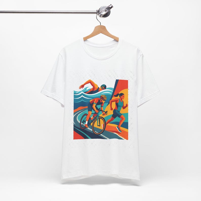 Triathlon Swim Bike Run - Tshirt imagem 3