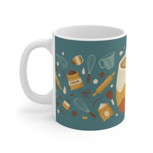 Whisk Taker Funny Baking Mug, Cute Baker Gift, Pastry Chef Coffee Cup, Kitchen Humor, Custom Ceramic Tea Mug, Unique Gif Bild 2