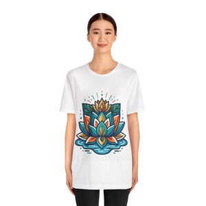 Zen Lotus Flower Mindfulness - Tshirt Bild 3