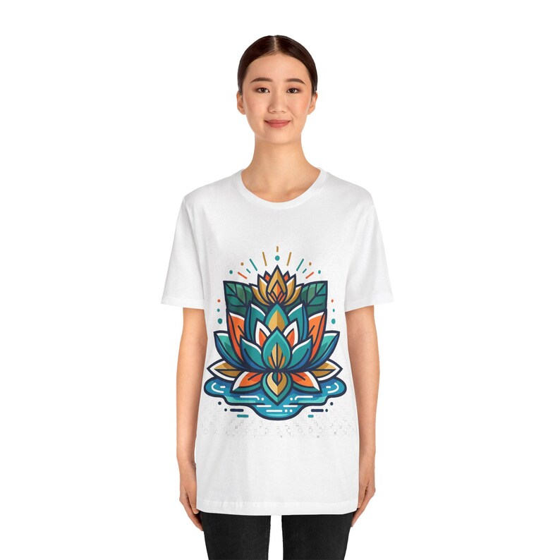 Zen Lotus Flower Mindfulness - Tshirt Bild 3