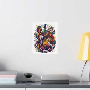 Electric Guitar Rock On - Poster image 8