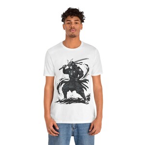 Samurai Warrior Ink Wash Painting - Tshirt image 6