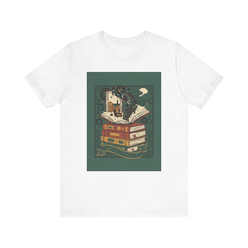 Just One More Chapter T-Shirt, Vintage Book Lover Shirt, Retro Library Reader Gift, Bookworm Apparel, Literature Tee afbeelding 1