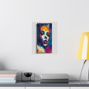 Moon Child Poster Astrology Wall Art, Celestial Zodiac Decor, Boho Moon Phase Print, Spiritual Room Aesthetic image 8