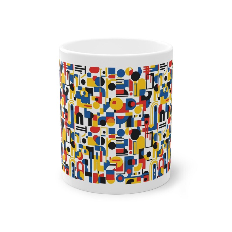 Minimalist Bauhaus Abstract Shapes - Mug imagen 1
