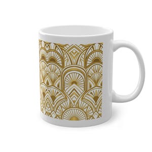 Art Deco Golden Geometry 1920S - Mug image 3