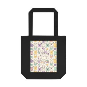 Tote Bag Crazy Cat Lady | Sac Bandoulière Fée des Chats | Cadeau Amoureuse des Chats | Cat Lover Bag image 1