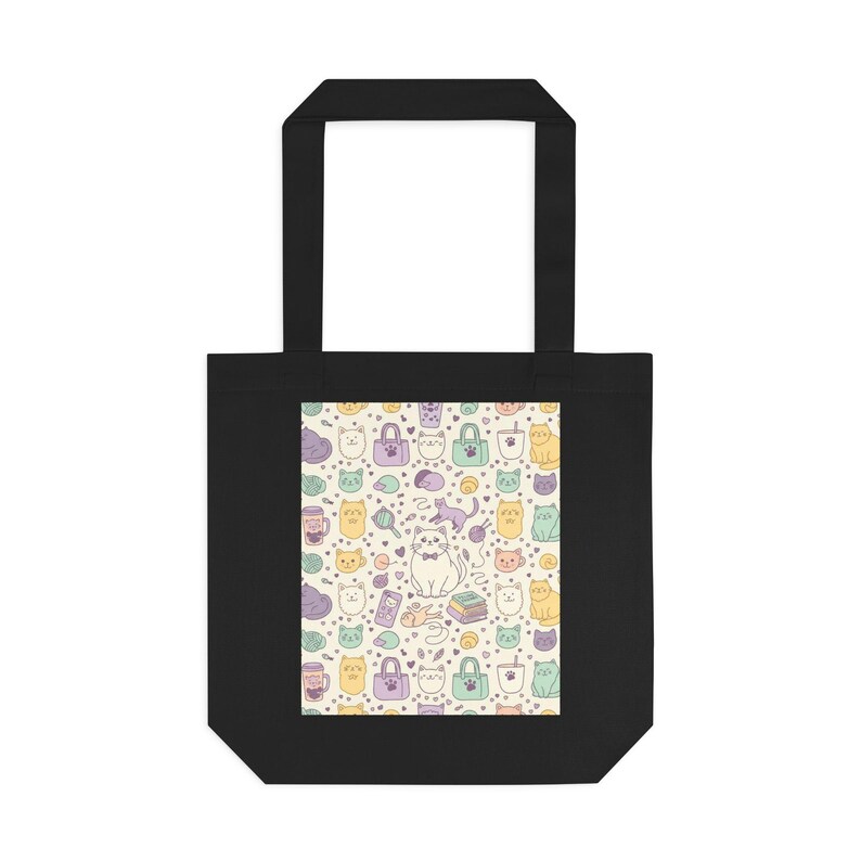 Tote Bag Crazy Cat Lady | Sac Bandoulière Fée des Chats | Cadeau Amoureuse des Chats | Cat Lover Bag image 1