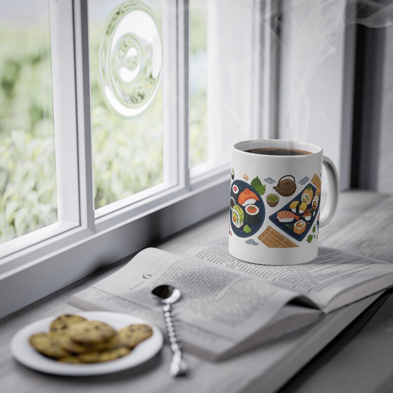 Sushi Roll Japanese Food - Mug Bild 5