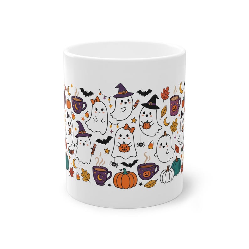 Cute Ghost Boo Halloween - Mug 画像 1