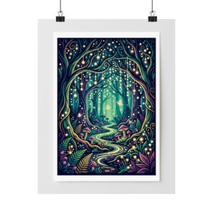 Enchanted Forest Fairy Lights - Poster 画像 1