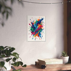 Abstract Paint Splash Colorful - Poster 画像 6