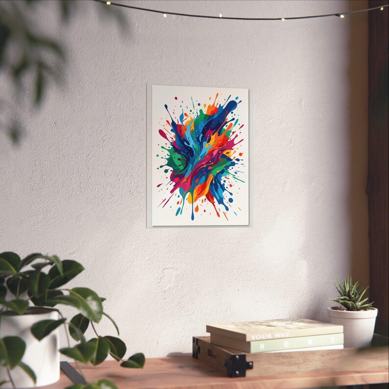 Abstract Paint Splash Colorful - Poster 画像 6