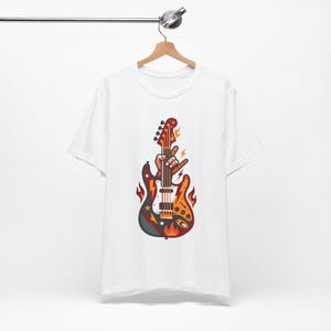 Electric Guitar Rock On - Tshirt Bild 3