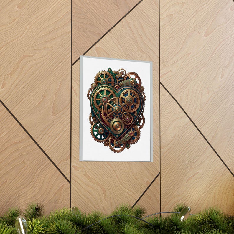 Steampunk Gears And Clockwork Brass - Poster imagem 5