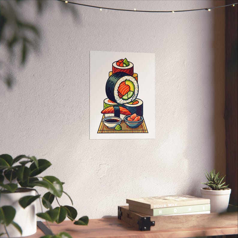 Sushi Roll Japanese Food - Poster afbeelding 6