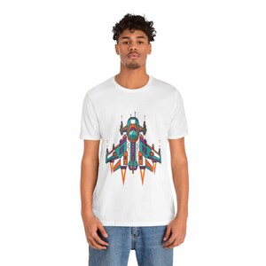 Retro Arcade Spaceship - Tshirt afbeelding 4