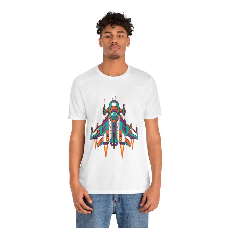 Retro Arcade Spaceship - Tshirt afbeelding 4