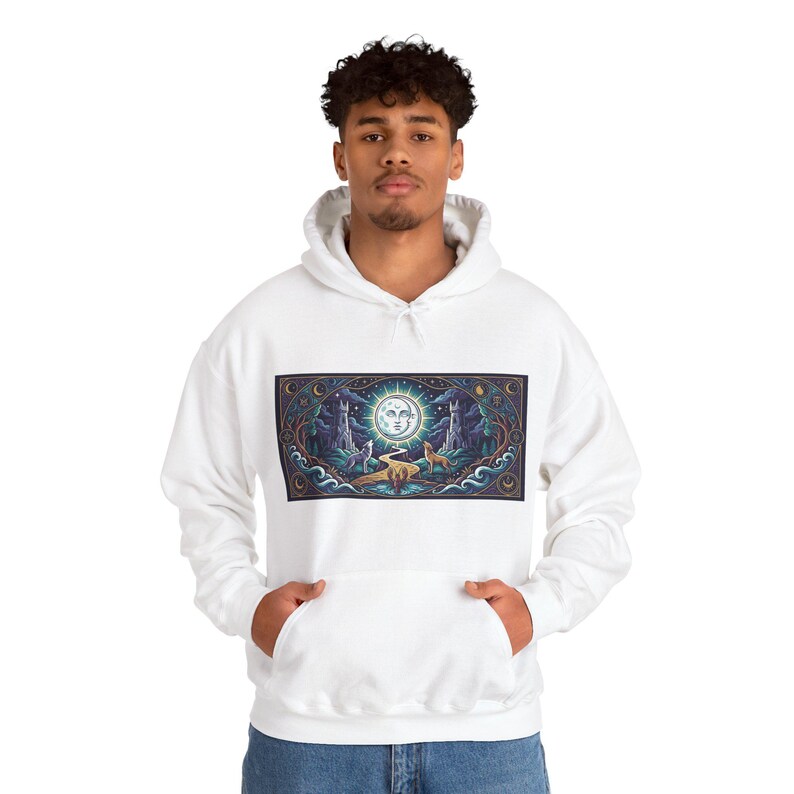 Tarot Card The Moon Mystical - Hoodie Bild 7