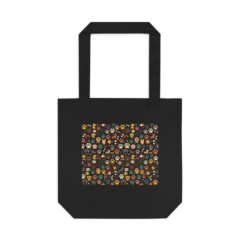 Dog Mom Paw Prints - Tote Bag image 1