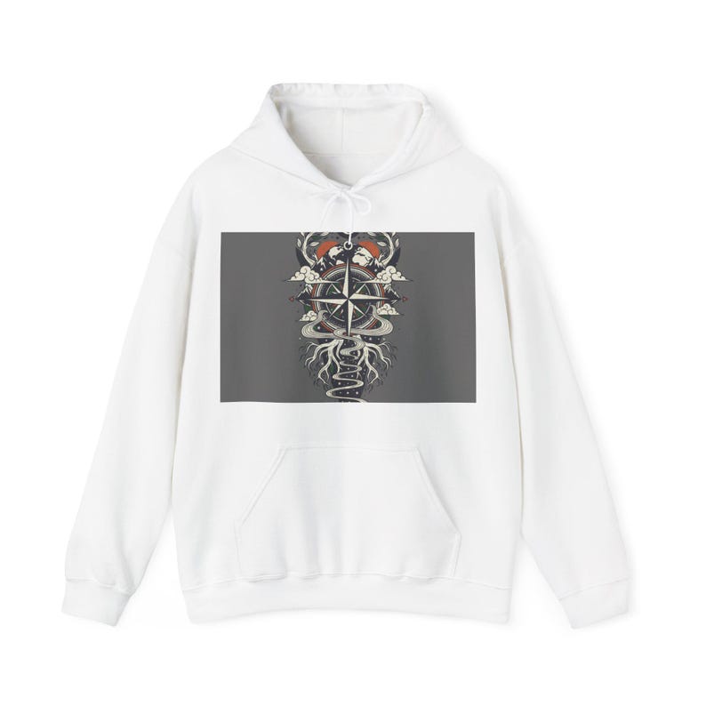 Wander Often Wonder Always Hoodie - Nature Lover Pullover, Adventure Aesthetic Sweatshirt, Hiking Gift image 1