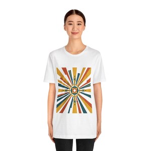 Mid-Century Modern Sunburst Pattern - Tshirt bild 5