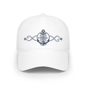 Nautical Anchor And Compass - Cap 画像 1