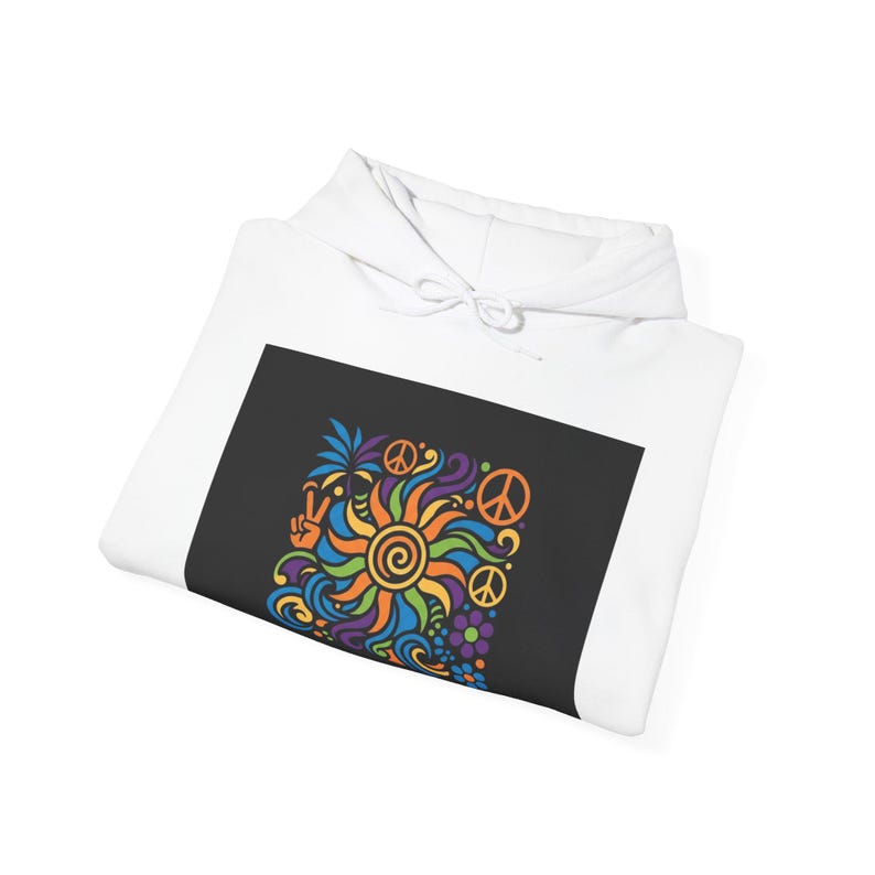 Good Vibes Only Streetwear Sweatshirt | Retro 90s Aesthetic Pullover | Oversized Graphic Sweater | Positive Energy Appar image 3