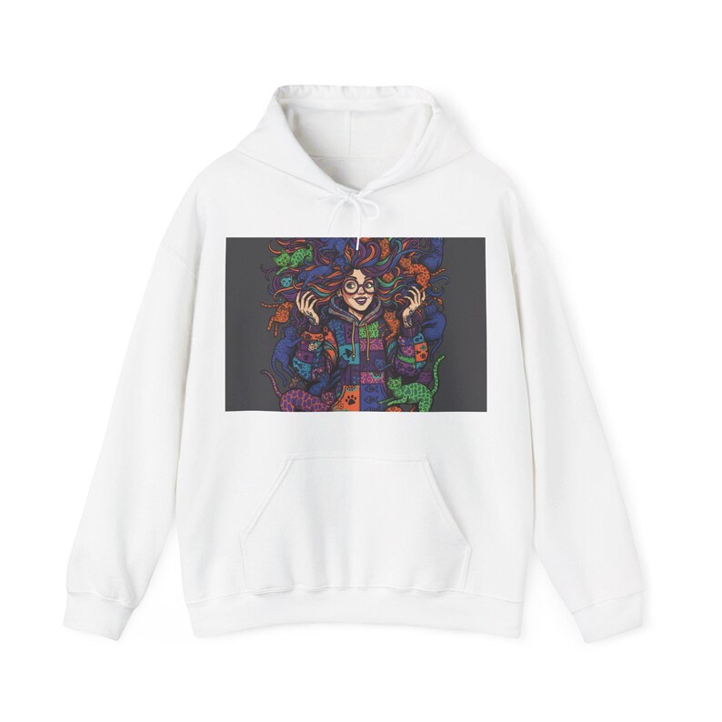 Crazy Cat Lady Sweatshirt, Cat Lover Gift, Funny Cat Mom Pullover, Cute Feline Apparel image 1