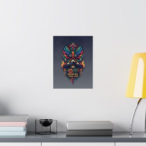 Dream Big Work Hard Motivational Poster, Inspirational Office Wall Art, Minimalist Quote Print, Success Decor 画像 8