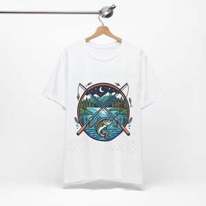 Fishing Rod Lake Life - Tshirt zdjęcie 3