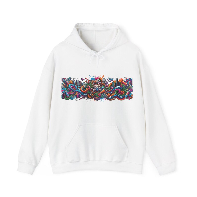 Graffiti Urban Street Art Mural - Hoodie image 1