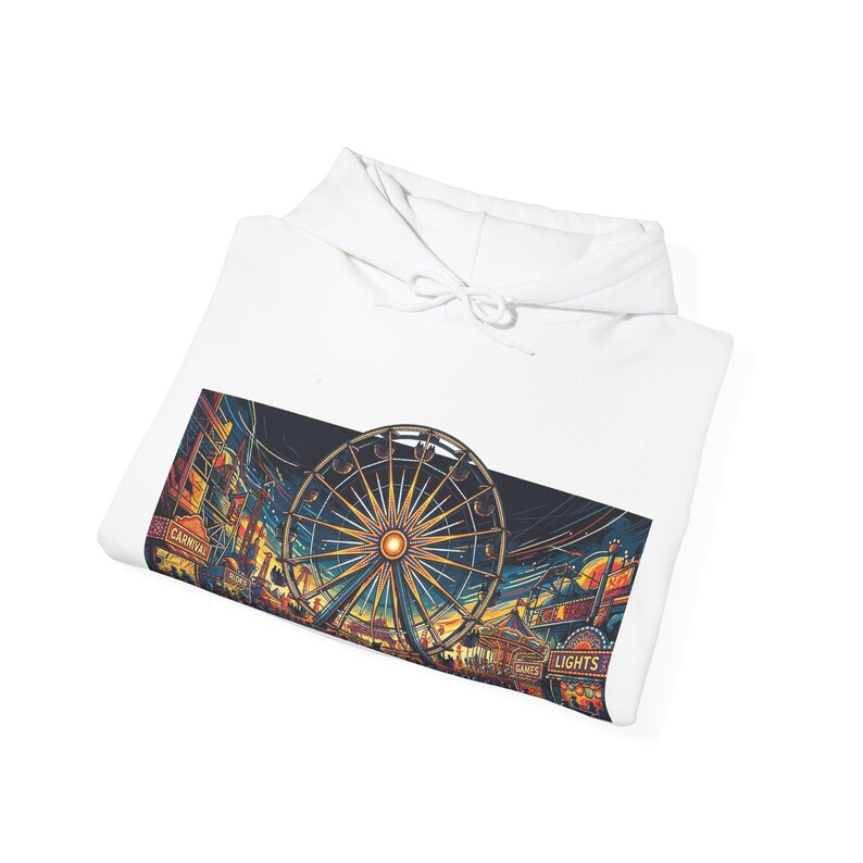 Carnival Ferris Wheel Night Lights - Hoodie zdjęcie 2