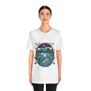 Fishing Rod Lake Life - Tshirt zdjęcie 5