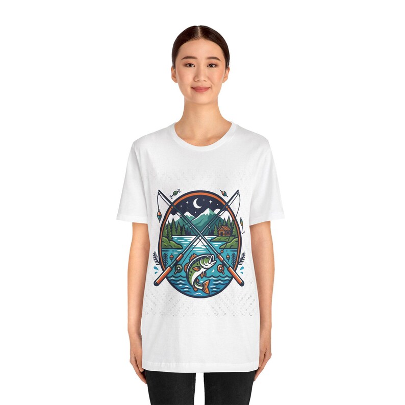 Fishing Rod Lake Life - Tshirt zdjęcie 5