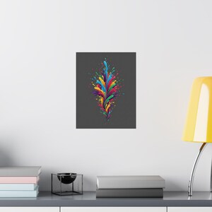 Abstract Color Splash Poster, Vibrant Wall Art, Modern Abstract Painting, Colorful Home Decor, Living Room Art Print bild 8