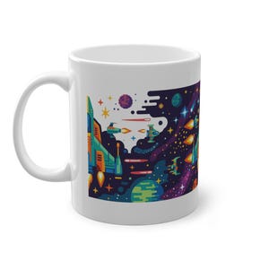Retro Arcade Spaceship - Mug image 2