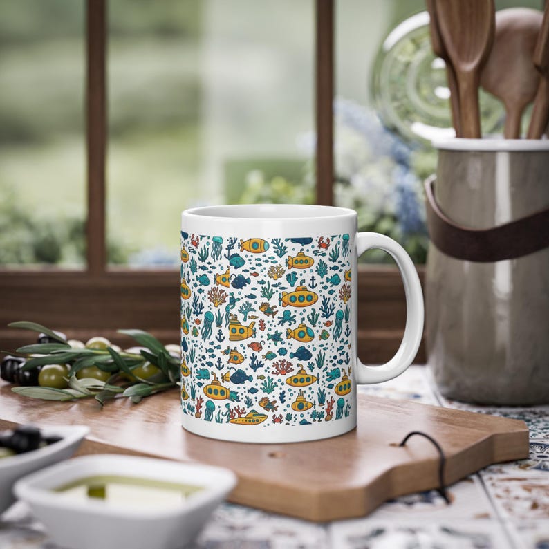 Deep Sea Submarine Adventure - Mug afbeelding 3