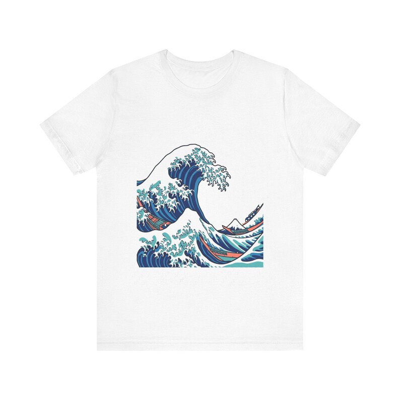 Japanese Wave Kanagawa Style - Tshirt image 1