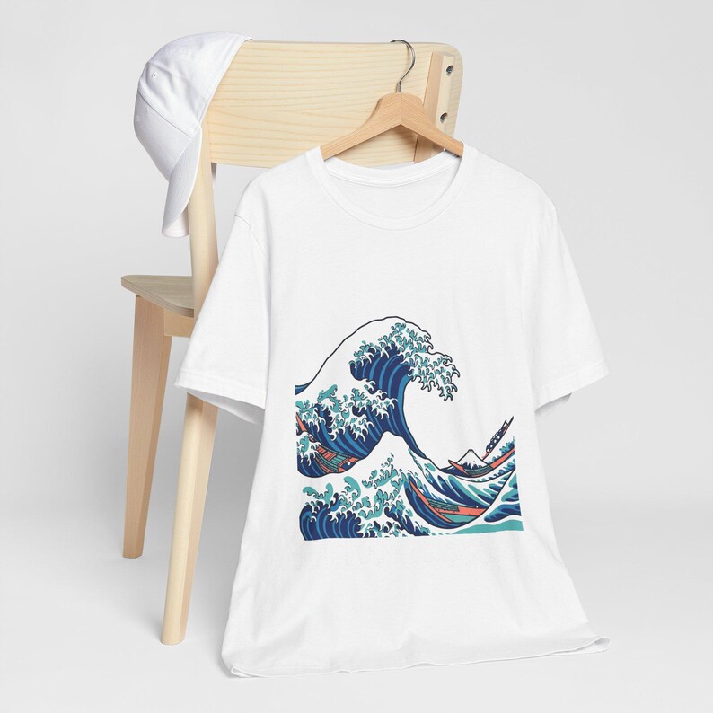 Japanese Wave Kanagawa Style - Tshirt image 3