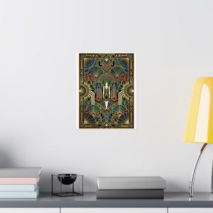 Art Deco Golden Geometry 1920S - Poster imagen 8