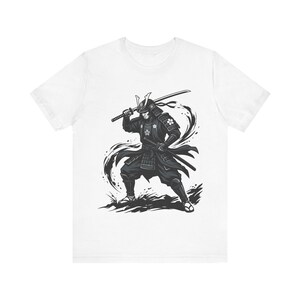 Samurai Warrior Ink Wash Painting - Tshirt image 1